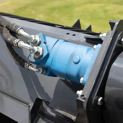 Titan Attachments Concrete Mixer | Hydraulic Auger Drive | 59.25" Width | 17.7 cu ft | 2,700 PSI  | 11–22 GPM | For Skid Steers
