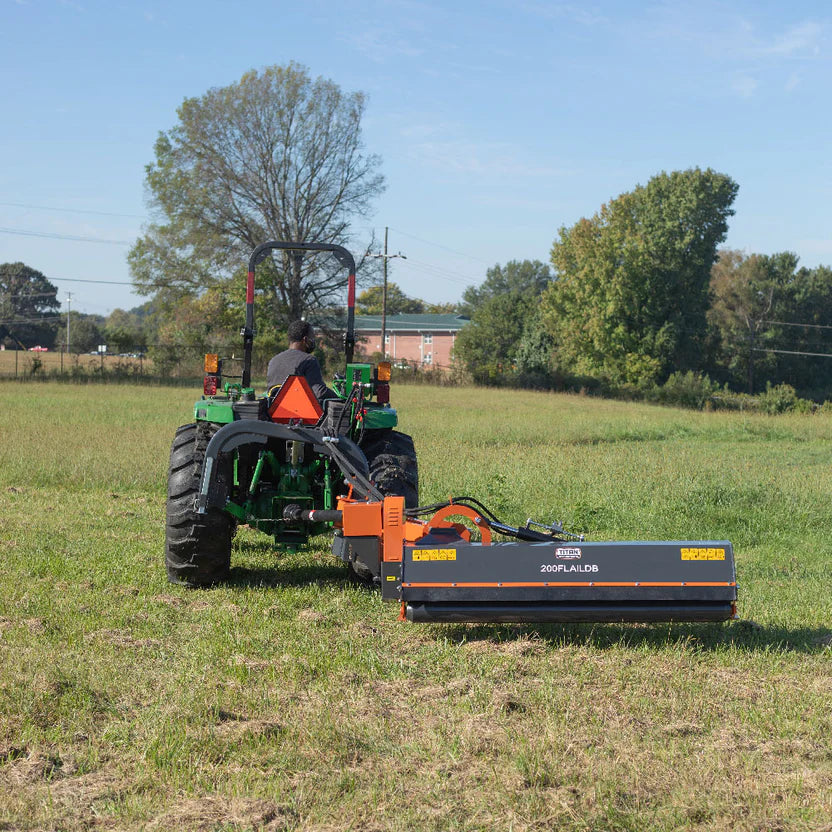 Titan Attachments Offset Flail Ditch Bank Mower | Cutting Width 48"–78" | Hammer Blades | Up to 3" Mulching | Horsepower 20–90 HP | For Tractors
