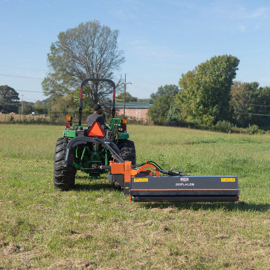 Titan Attachments Offset Flail Ditch Bank Mower | Cutting Width 48"–78" | Hammer Blades | Up to 3" Mulching | Horsepower 20–90 HP | For Tractors