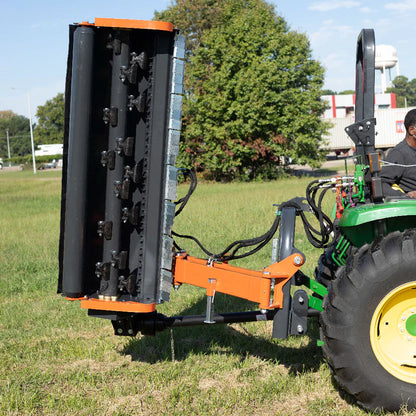 Titan Attachments Offset Flail Ditch Bank Mower | Cutting Width 48"–78" | Hammer Blades | Up to 3" Mulching | Horsepower 20–90 HP | For Tractors