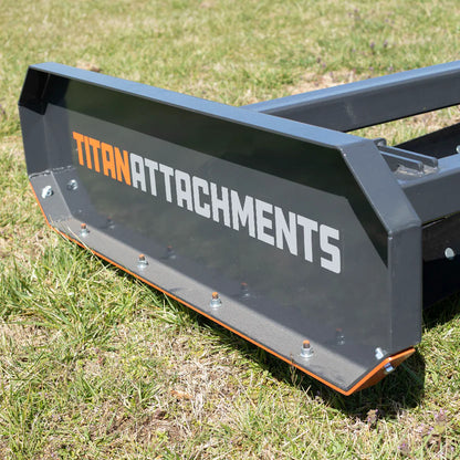 Titan Attachments Land Leveler & Grader | Width 6'–7' Rake | Dual Reversible Blades | 615–663 lbs | Horsepower 30–60 HP | For Tractor