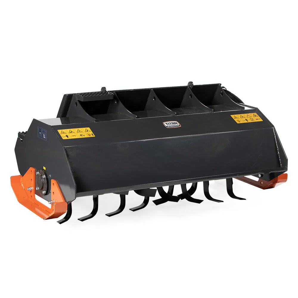 Titan Attachments 5 Ft & 6 Ft Skid Steer Rotary Tiller