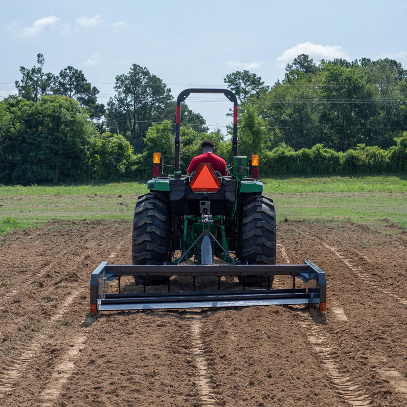 Titan Attachments Land Leveler & Grader | Width 6'–7' Rake | Dual Reversible Blades | 615–663 lbs | Horsepower 30–60 HP | For Tractor