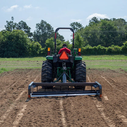 Titan Attachments Land Leveler & Grader | Width 6'–7' Rake | Dual Reversible Blades | 615–663 lbs | Horsepower 30–60 HP | For Tractor