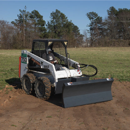 Titan Attachments 6-Way Dozer Blade | 72" & 84" Blade Width | Hydraulic Tilt | For Skid Steer