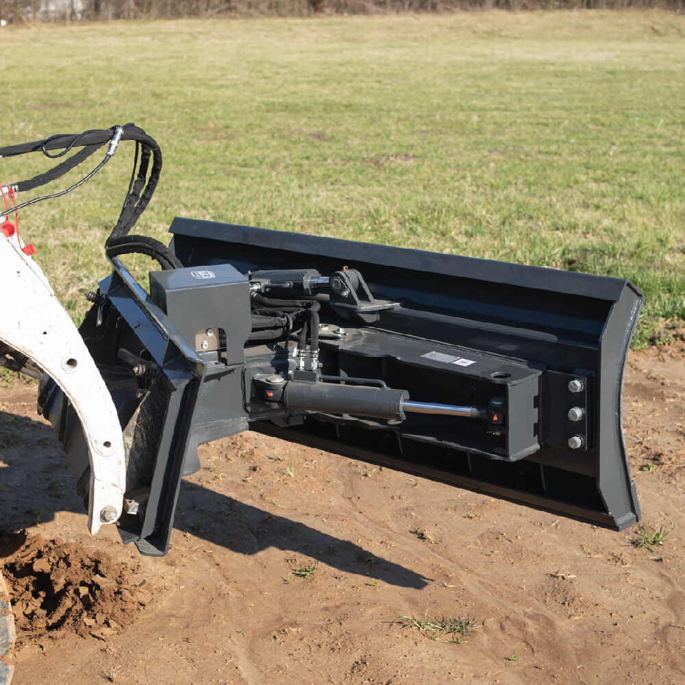 Titan Attachments 6-Way Dozer Blade | 72" & 84" Blade Width | Hydraulic Tilt | For Skid Steer