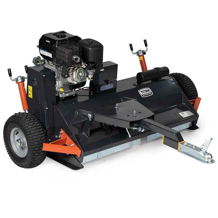 Titan Attachments Flail Mower | 48" Cutting Width | Briggs & Stratton Engine | Tow-Behind | 570 lb | Horsepower 13.5 HP (420cc) | For ATV/UTV