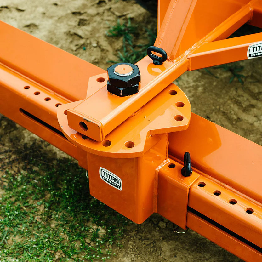 Titan Attachments Rear Blade | Heavy-Duty Grading & Scraping | Manual Angle & Offset | 6'–7.5' Width | 25–60 HP | For Tractors