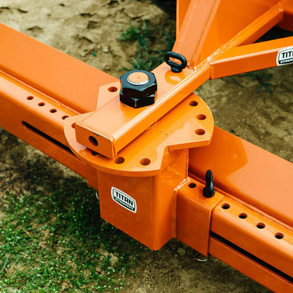 Titan Attachments Rear Blade | Heavy-Duty Grading & Scraping | Manual Angle & Offset | 6'–7.5' Width | 25–60 HP | For Tractors