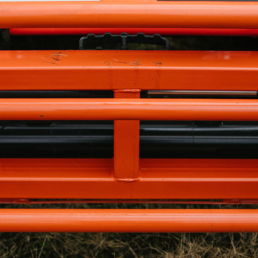 Titan Attachments Round Hay Bale Gripper | Width 52.75″ | 30–77″ Clamp Range | 2,200 lb Lift | 10–20 GPM | For Skid Steer