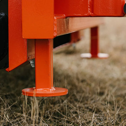 Titan Attachments Round Hay Bale Gripper | Width 52.75″ | 30–77″ Clamp Range | 2,200 lb Lift | 10–20 GPM | For Skid Steer