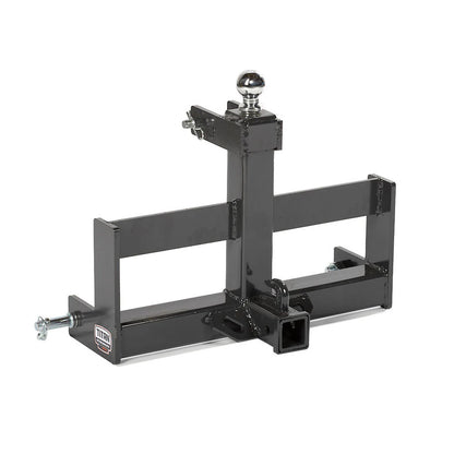 Titan Attachments Drawbar Hitch | Width 25.75" | 560 lb Suitcase Weight Rack | 2 5/16" Gooseneck Ball | Horsepower Up To 45 HP | For Tractor