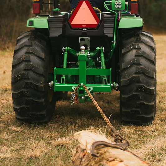 Titan Attachments Drawbar Hitch | Width 25.75" | 560 lb Suitcase Weight Rack | 2 5/16" Gooseneck Ball | Horsepower Up To 45 HP | For Tractor