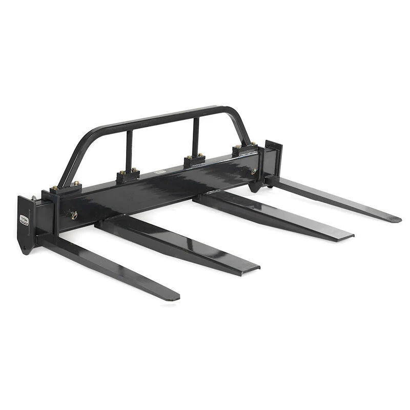 Titan Attachments Fork Spreader | Width 10 FT | 36" Forks | Dual 5-Ton Hooks | Machine Size 8–12 Ton (16,000–24,000 lbs) | For Telehandler/Forklift Compatible