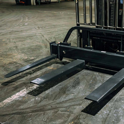 Titan Attachments Fork Spreader | Width 10 FT | 36" Forks | Dual 5-Ton Hooks | Machine Size 8–12 Ton (16,000–24,000 lbs) | For Telehandler/Forklift Compatible