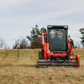 Titan Attachments Flail Mower | Hydraulic Hammer Blade Mulcher | Cutting Width 60" & 68" |  Oil Flow13–21 GPM | For Skid Steers