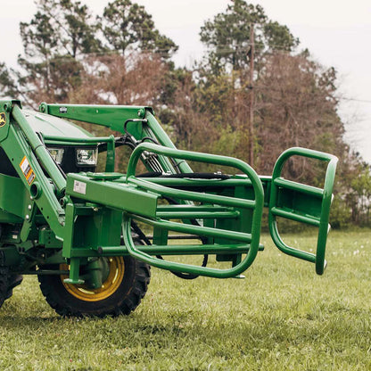 Titan Attachments Round Hay Bale Gripper | Overall Width 55" inches | Horsepower 40-75 HP | For Tractors