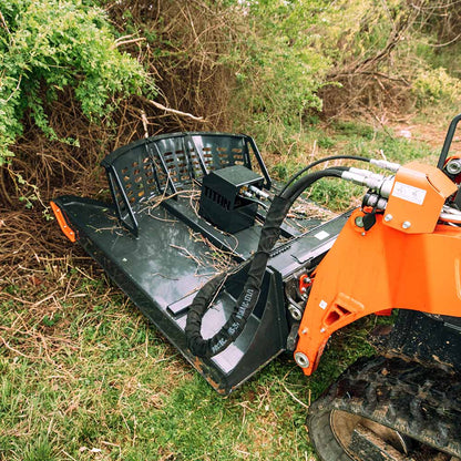 Titan Attachments 60" & 72" Usa Made Skid Steer Brush Cutter  For Skid Steer