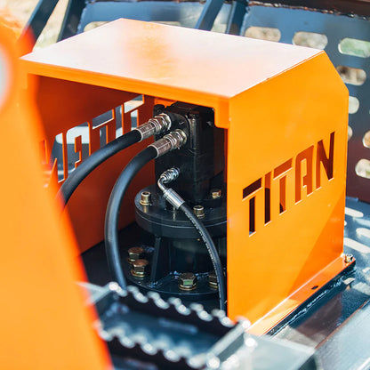 Titan Attachments Brush Cutter | 60" Width | 8" Dia. Capacity | 18–25 GPM | For Skid Steers