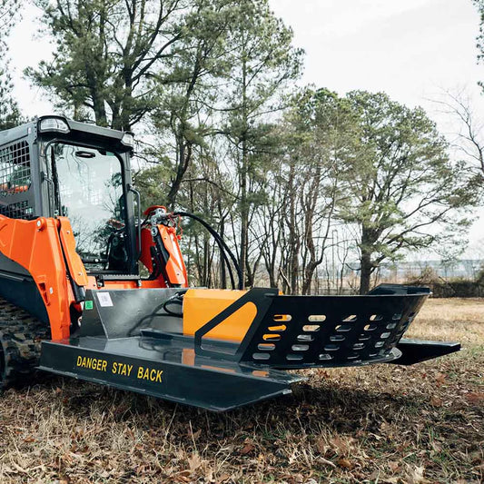 Titan Attachments Economy Series Brush Cutter | 66" Cutting Width | Gear Motor | 3" Dia. Capacity | 14–20 GPM Flow | For Skid Steer