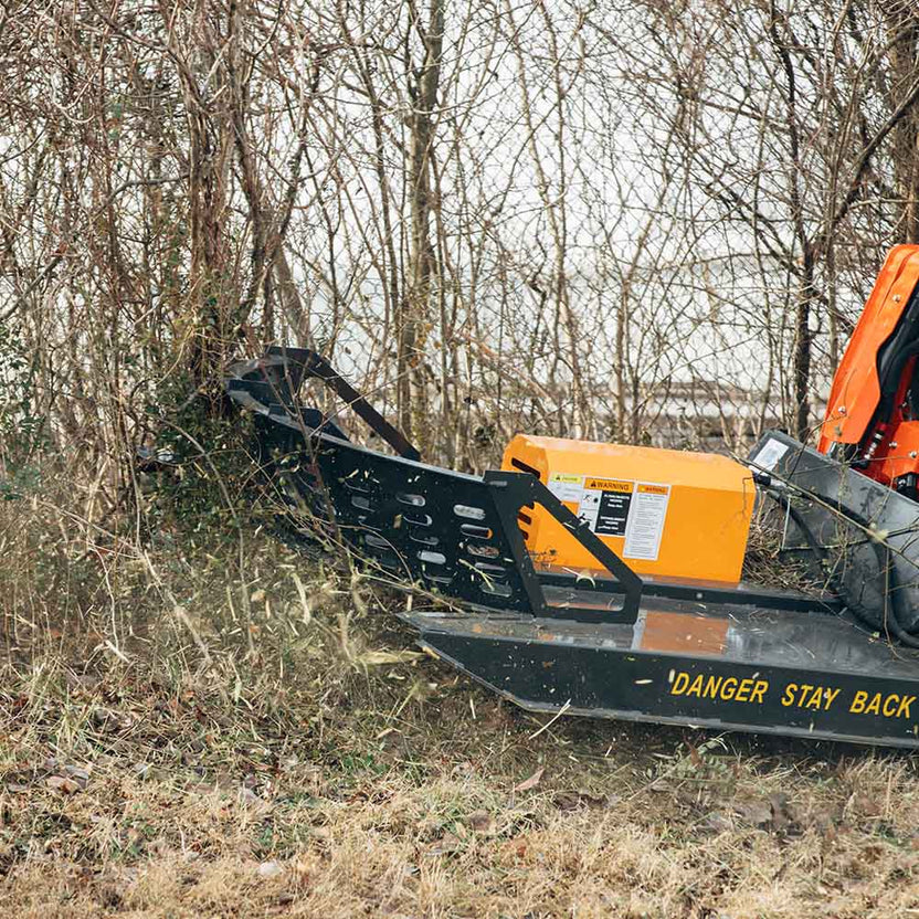 Titan Attachments Economy Series Brush Cutter | 66" Cutting Width | Gear Motor | 3" Dia. Capacity | 14–20 GPM Flow | For Skid Steer