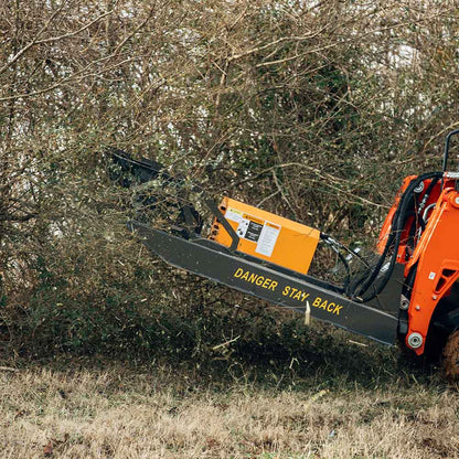 Titan Attachments Economy Series Brush Cutter | 66" Cutting Width | Gear Motor | 3" Dia. Capacity | 14–20 GPM Flow | For Skid Steer