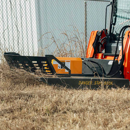 Titan Attachments Economy Series Brush Cutter | 66" Cutting Width | Gear Motor | 3" Dia. Capacity | 14–20 GPM Flow | For Skid Steer