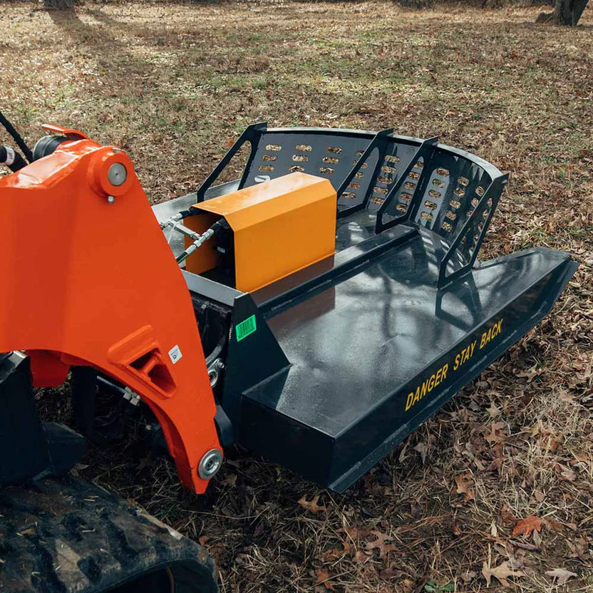 Titan Attachments Economy Series Brush Cutter | 66" Cutting Width | Gear Motor | 3" Dia. Capacity | 14–20 GPM Flow | For Skid Steer