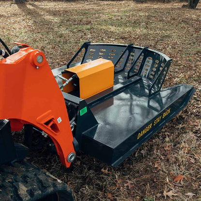 Titan Attachments Economy Series Brush Cutter | 66" Cutting Width | Gear Motor | 3" Dia. Capacity | 14–20 GPM Flow | For Skid Steer