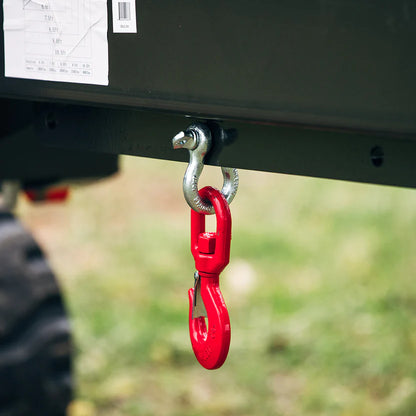 Titan Attachments Crane Jib Attachment | 3-Ton Swivel Hook | 46.25" Width | Oil Flow Range  Flow 4–15 GPM | For Skid Steers