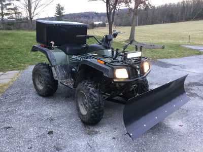 Black Widow Aluminum Rear ATV Storage Box | Model ATVRB-ALUM | Size 35.5” L x 14.75” W | Horsepower 4 To 90+ HP | For ATV Racks & Trailers