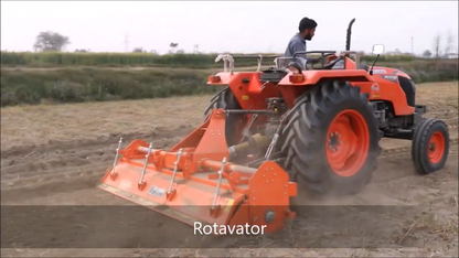 Fieldking | Robust Series Four Speed Rotary Tiller | Model FKDRTMG Series | Widths 5'6" To 9' | Multi-Speed Gearbox | Horsepower 45 To 90 HP | For Tractors