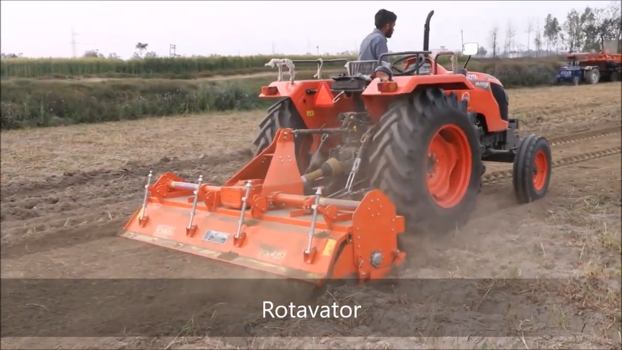 Fieldking | Robust Series Four Speed Rotary Tiller | Model FKDRTMG Series | Widths 5'6" To 9' | Multi-Speed Gearbox | Horsepower 45 To 90 HP | For Tractors