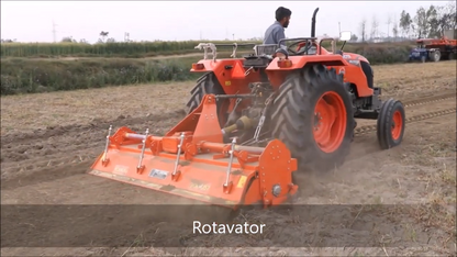 Fieldking | Robust Series Four Speed Rotary Tiller | Model FKDRTMG Series | Widths 5'6" To 9' | Multi-Speed Gearbox | Horsepower 45 To 90 HP | For Tractors
