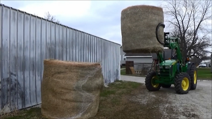 Worksaver | Rotating Bale Hugger | Model 832995/832379 | Capacity 2,200 lb Max | Rotation 110° | Hydraulic Flow 8-12 GPM | For Skid Steer