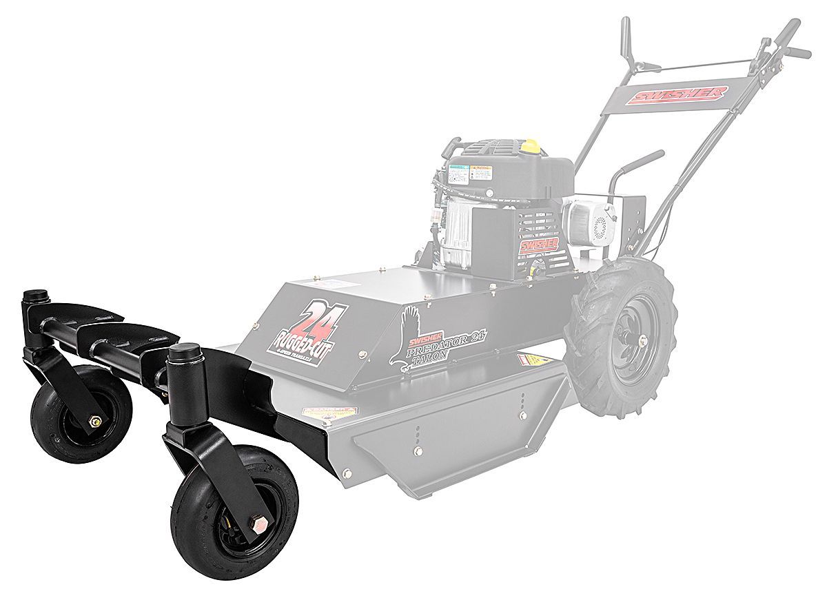 Swisher Walk-Behind Caster Kit & Rough Cut Service Kit | Model 21290 & 21062 | 360° Rotation Tires & Replacement Parts | Fits 2005+ Swisher 24" Walk-Behind Mowers