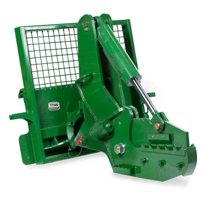 Titan Attachments Rotating Tree Shear | Cutting Force 30 Ton | Width 55″ | 3,000 PSI Max | Manual Rotation +90° | Horsepower 25–90 HP | For Tractors