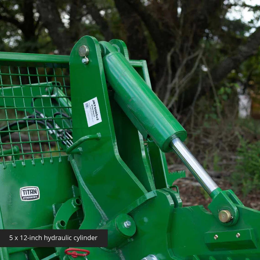Titan Attachments Rotating Tree Shear | Cutting Force 30 Ton | Width 55″ | 3,000 PSI Max | Manual Rotation +90° | Horsepower 25–90 HP | For Tractors