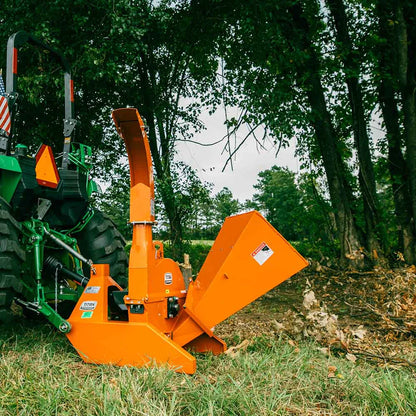 Titan Attachments Wood Chipper | 25"–30" Rotor | 4"–6" Chipping Capacity | 391–721 lbs | Self-Feeding Chute | 20–70 HP | For Tractors