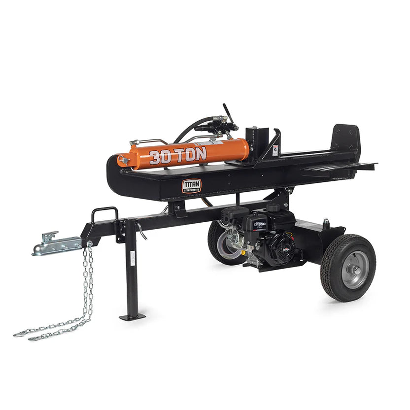Titan Attachments Log Splitter | 30 Ton Force | 208cc Briggs & Stratton | 47" Width | 502 lb | 6.5 HP | For ATV/UTV