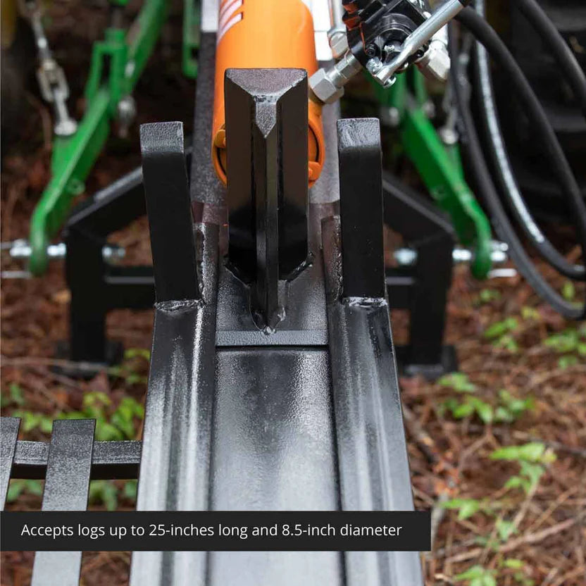 Titan Attachments Log Splitter | 3 Point Hitch | 32" Width | 430 lbs | 1,500–2,500 PSI | Horsepower 20–60 HP | For Tractors