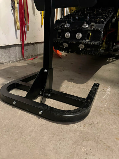 Black Widow Black Ice Snowmobile Lift with Winch | Model SNO-LIFT-WINCH | Base Size 22" x 18.5" | Capacity 700 lb | For Snowmobile