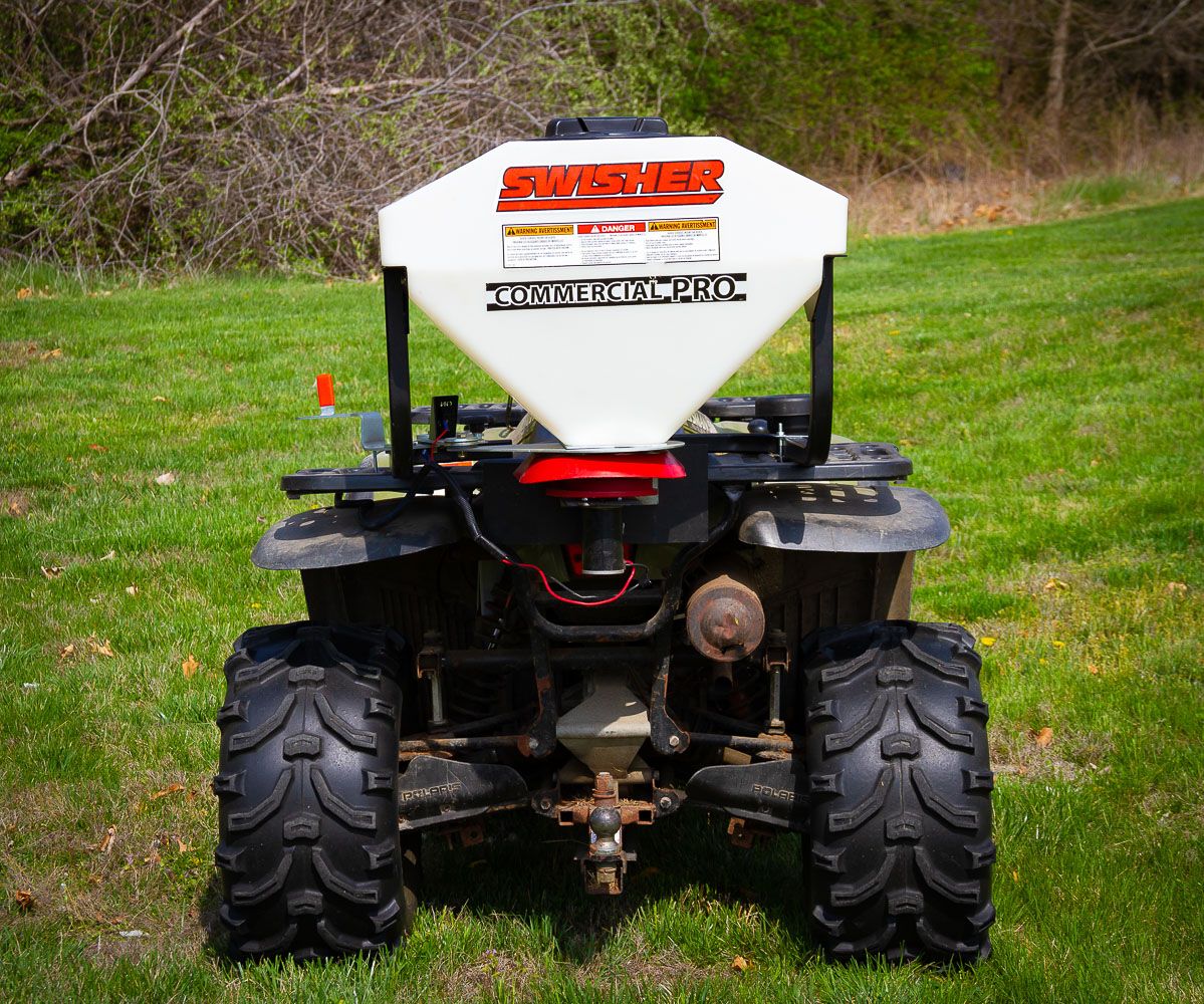 Swisher Commercial Pro ATV Spreader | Model 19920 | 15 Gallon Capacity | 20" Width | 150 lb Capacity | Horsepower 15 To 20 HP | For ATV & UTV