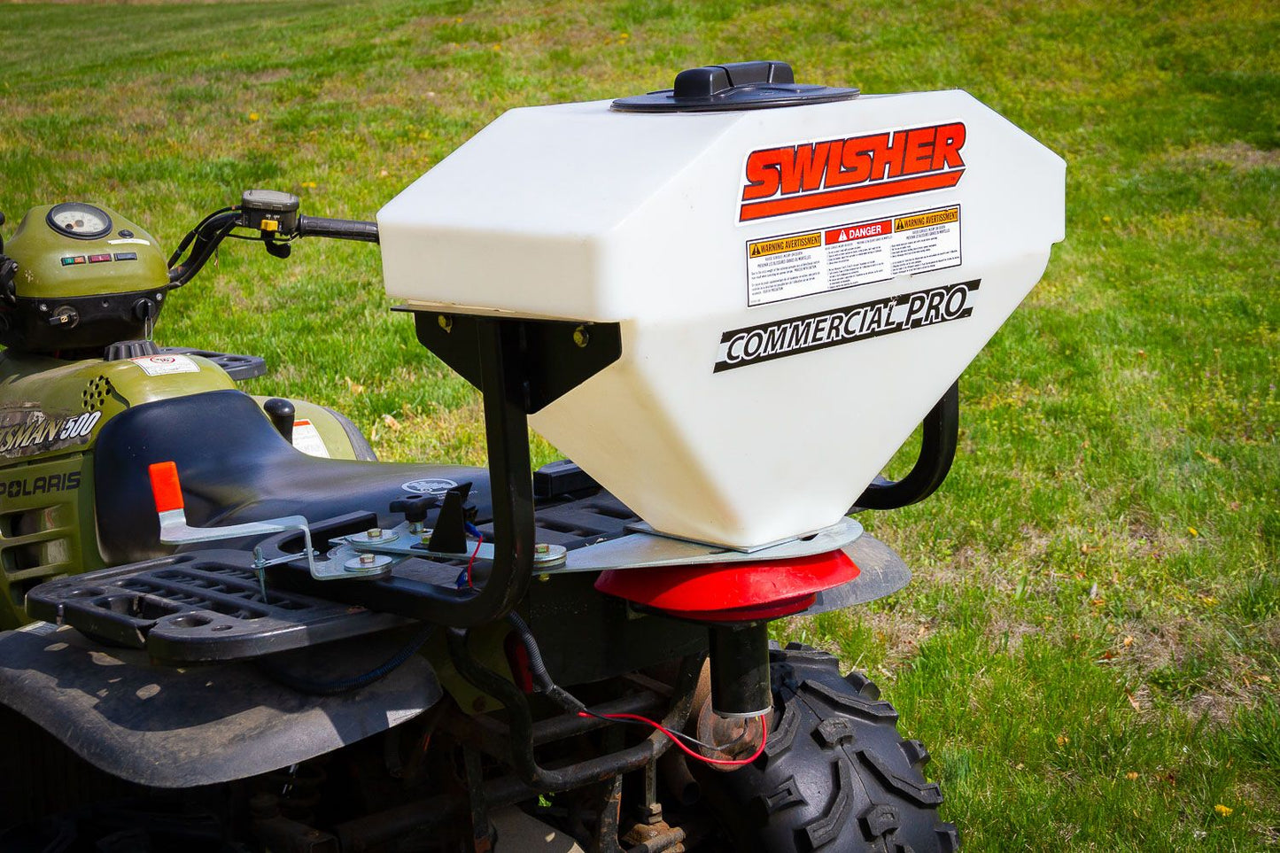 Swisher Commercial Pro ATV Spreader | Model 19920 | 15 Gallon Capacity | 20" Width | 150 lb Capacity | Horsepower 15 To 20 HP | For ATV & UTV