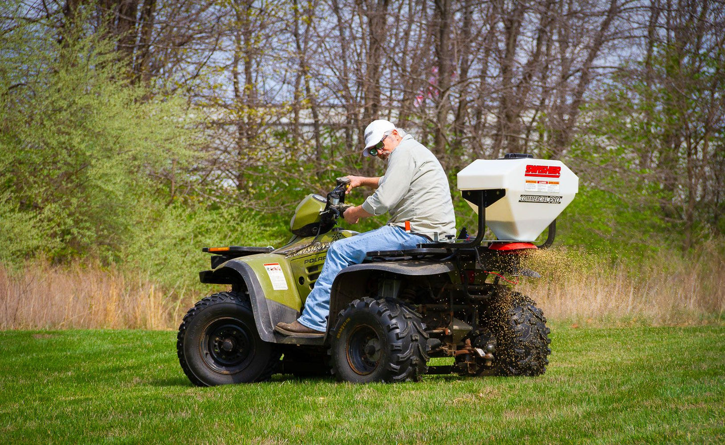 Swisher Commercial Pro ATV Spreader | Model 19920 | 15 Gallon Capacity | 20" Width | 150 lb Capacity | Horsepower 15 To 20 HP | For ATV & UTV