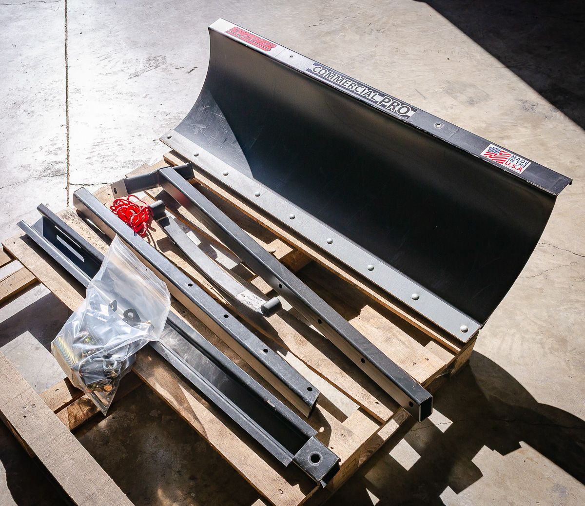 Swisher Commercial Pro ATV Snow Plow | Model 19975-B | 50" Blade Width | 5 Angle Adjustments | Durable Steel Construction | Horsepower 15 To 20 HP | For ATV & UTV