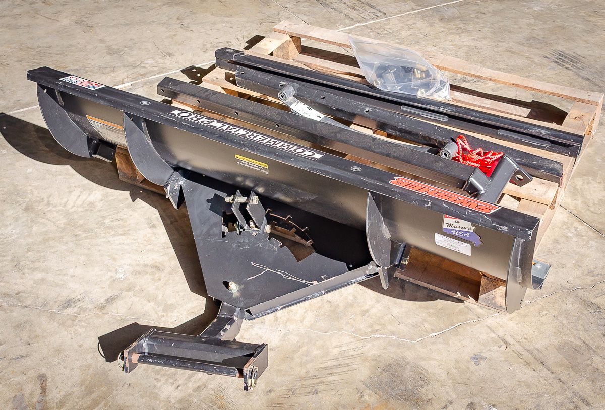 Swisher Commercial Pro ATV Snow Plow | Model 19975-B | 50" Blade Width | 5 Angle Adjustments | Durable Steel Construction | Horsepower 15 To 20 HP | For ATV & UTV