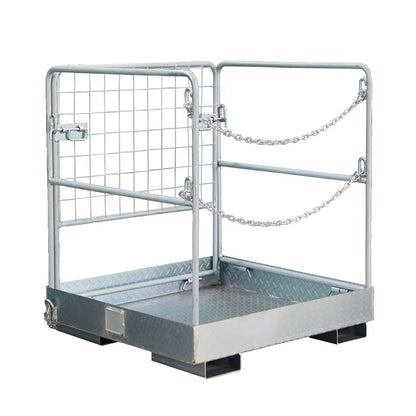 Landy Attachments Forklift Safety Cage Work Platforms | Size 36" × 36" &  48" × 45" | 8–30+ GPM | For Forklifts