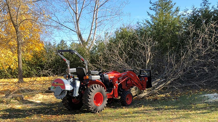 Baumalight 3-Point Hitch Stump Grinder | Model 1P24 | Rotor Size 24" | Horsepower 20 To 45 HP | For Tractors