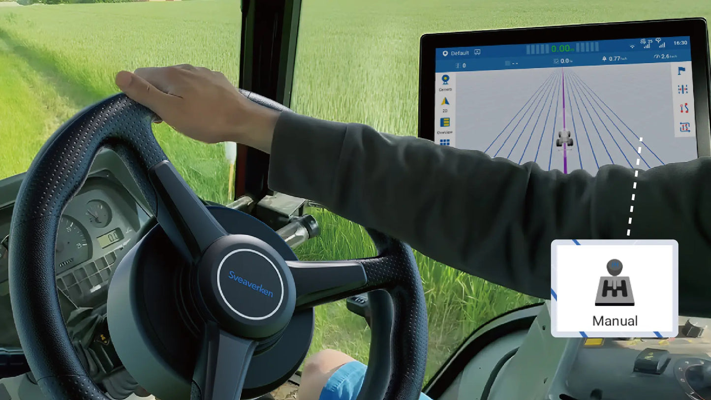 Sveaverken | F200 Max Auto Steer System | 12.1" Display | Electric Power Steering | Precision Accuracy 2.5 cm | Precision Steering | Horsepower 120 To 500 HP | For Tractor